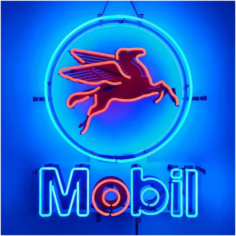 Commercial Wall Printing - Neon Sign Real Glass For Garage
