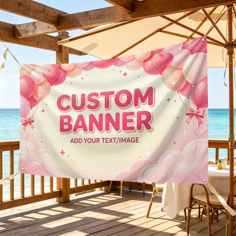 Commercial Printing Images - Custom Banner Flags Suitable For Auto
