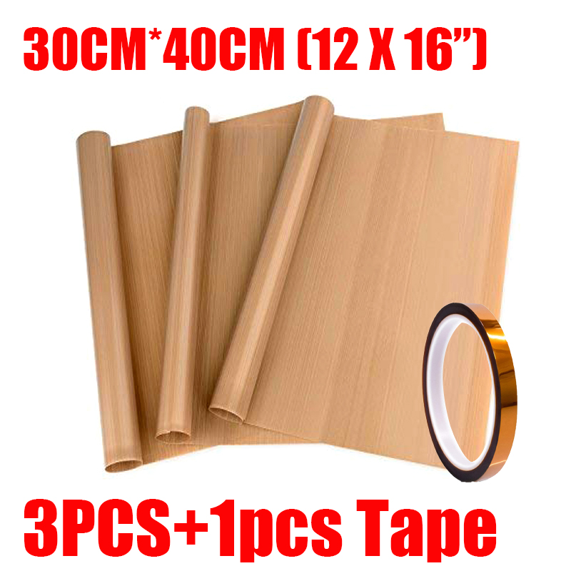Heat Press Teflon Sheet - 3Pcs PTFE Tefloon Shee with Heat