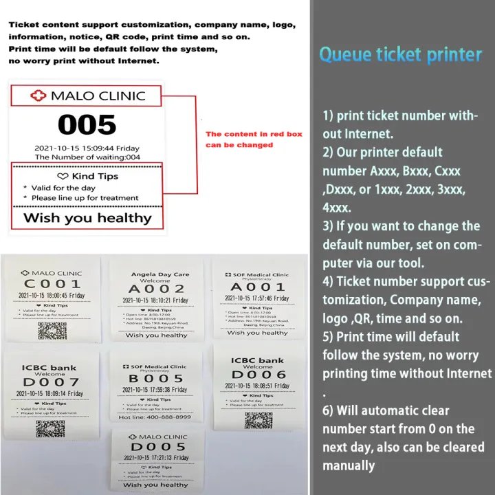 Soonpos 80mm Queue Ticket Ther - Commercial Printing Inc ulasan dan harga