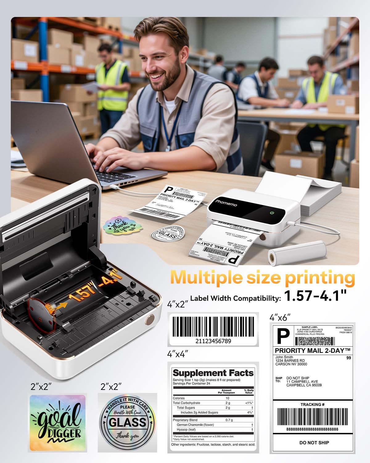 Phomemo M420 4-inch label prin - Commercial Printing Inc ulasan dan harga