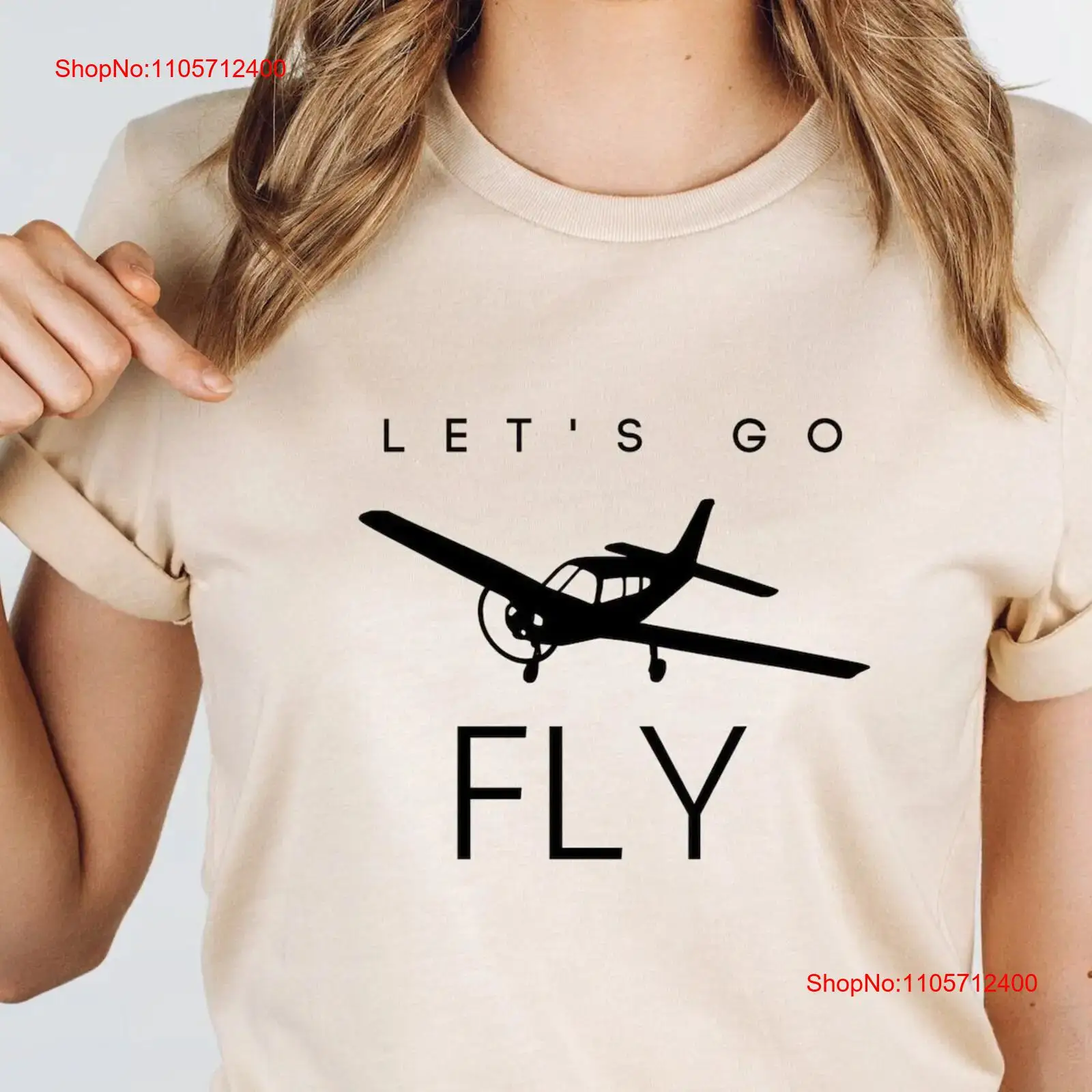 Lets Go Fly Low Wing Airplane  - Commercial Shirt Printing ulasan dan harga