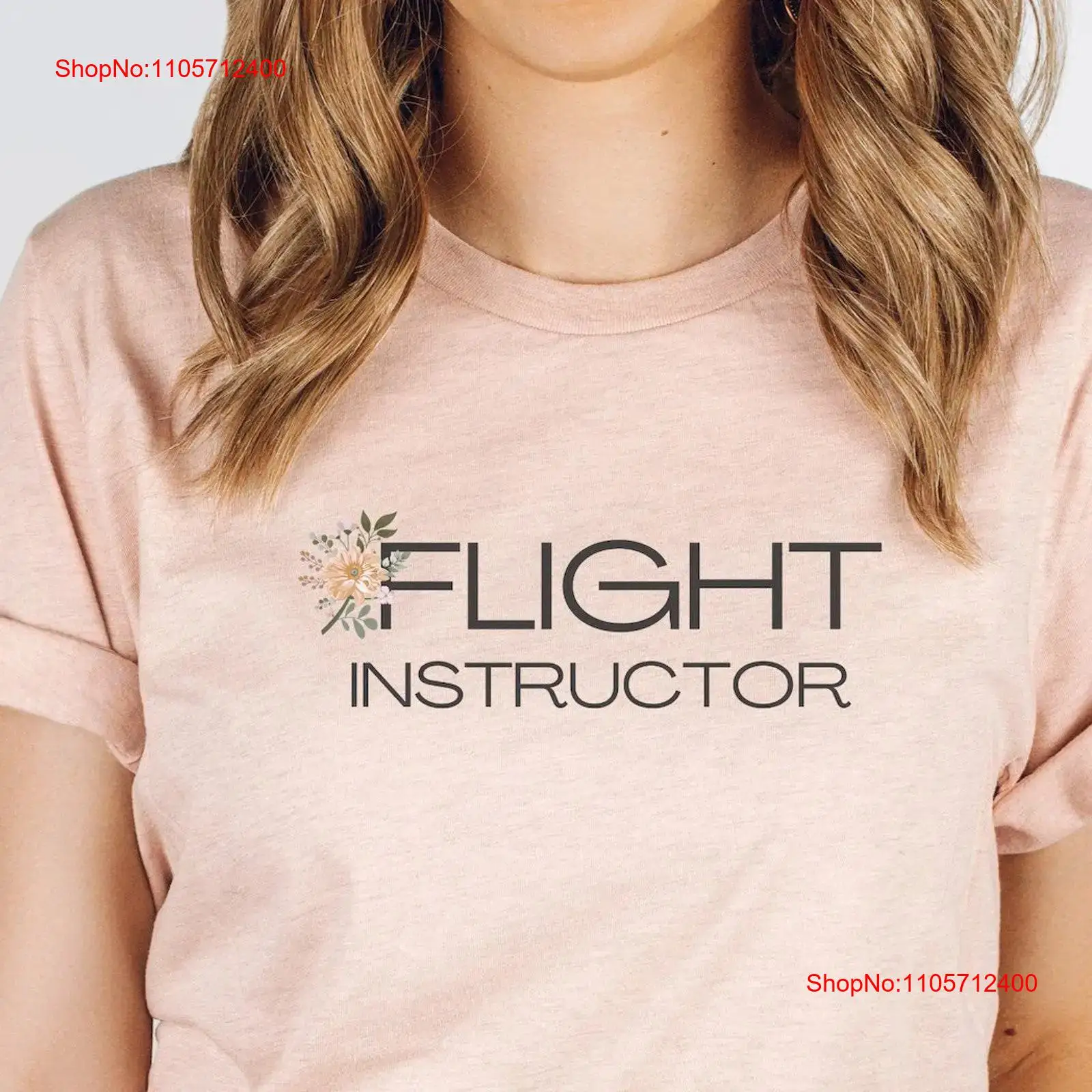 Floral Flight Instructor T Shi - Commercial Shirt Printing ulasan dan harga