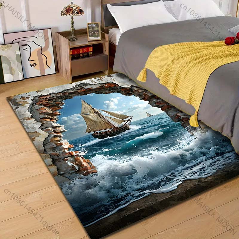 1PC Sailing ship through broke - Commercial Wall Printing ulasan dan harga