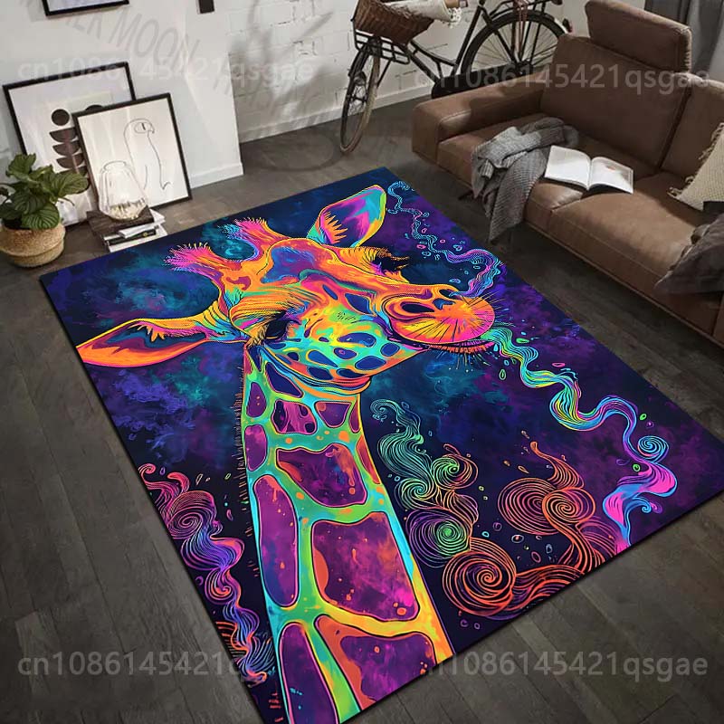 1PC Colorful artistic giraffe  - Commercial Printing Images ulasan dan harga