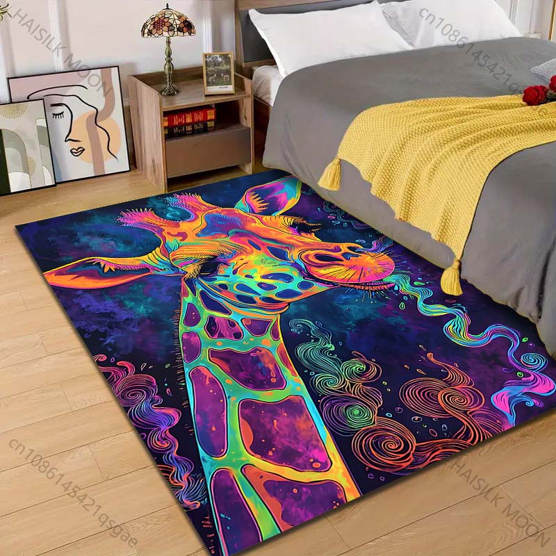 1PC Colorful artistic giraffe  - Commercial Printing Images ulasan dan harga