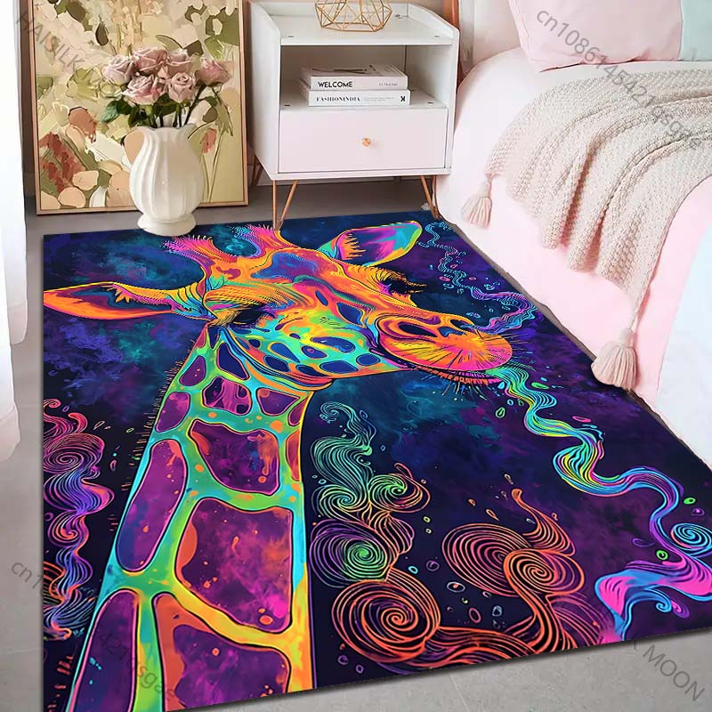 1PC Colorful artistic giraffe  - Commercial Printing Images ulasan dan harga