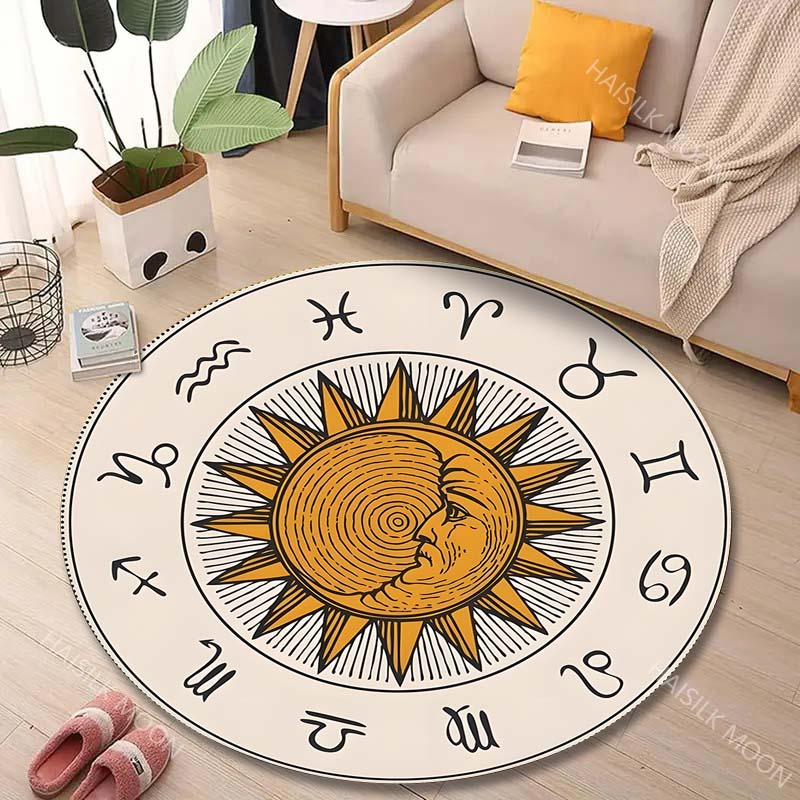 1PC Zodiac signs around sun im - Commercial Printing Images ulasan dan harga