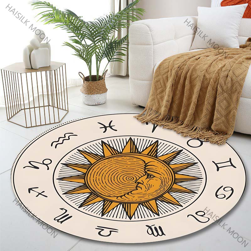 1PC Zodiac signs around sun im - Commercial Printing Images ulasan dan harga