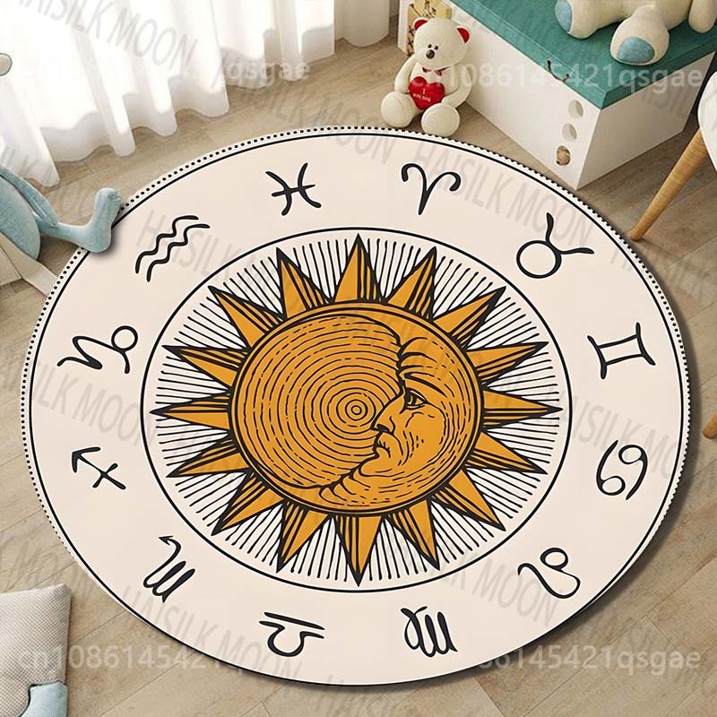 1PC Zodiac signs around sun im - Commercial Printing Images ulasan dan harga