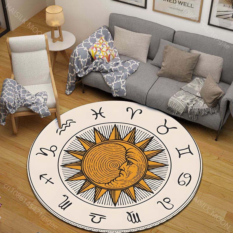 1PC Zodiac signs around sun im - Commercial Printing Images ulasan dan harga