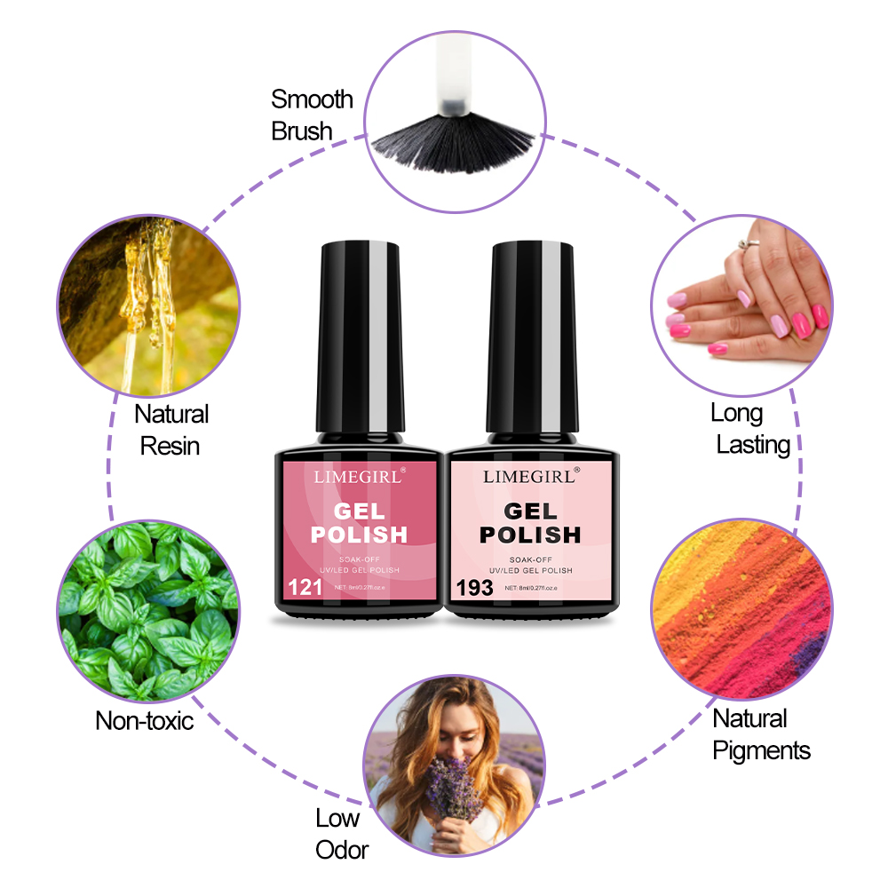 Limegirl Nail Gel Polish Set w - Exposure Unit Uv ulasan dan harga