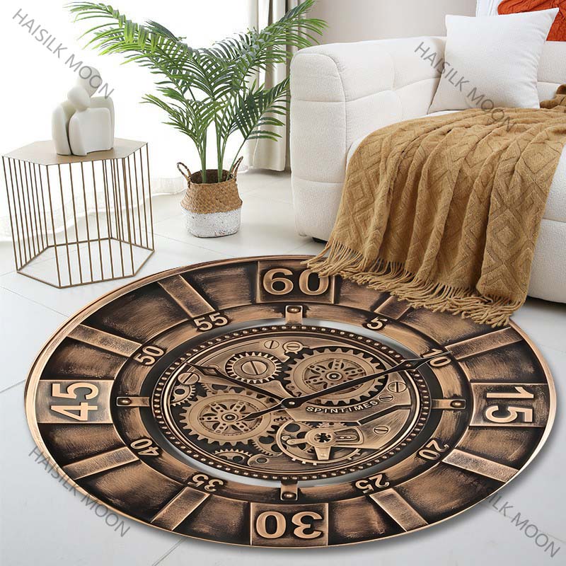 1PC Vintage gear wall clock fa - Commercial Wall Printing ulasan dan harga
