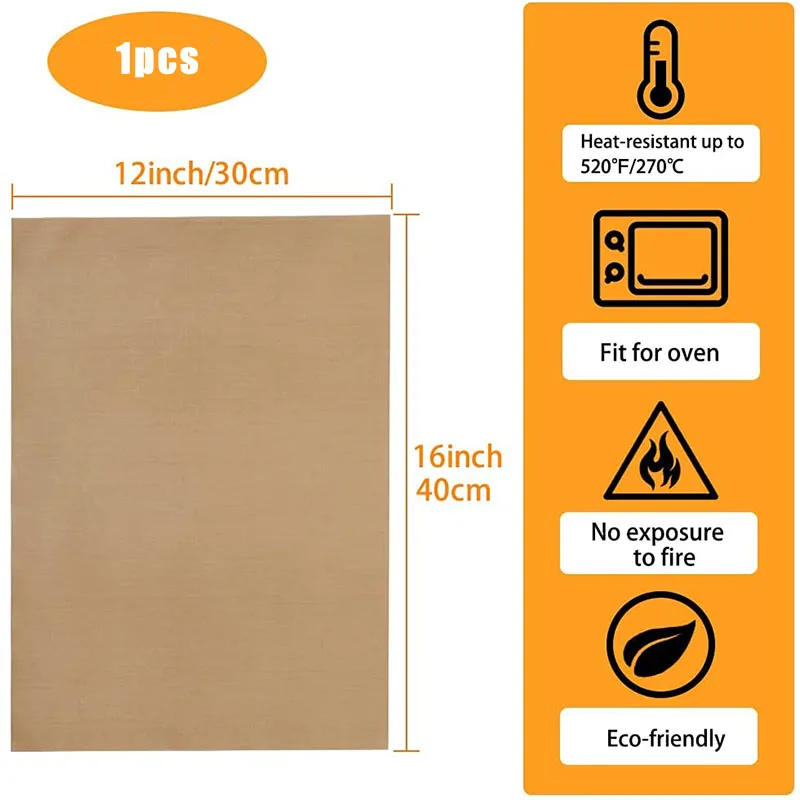 30*40/40*60cm Resuable Resista - Heat Press Teflon Sheet ulasan dan harga