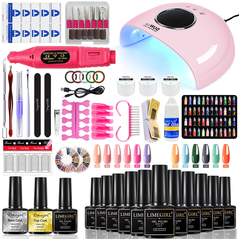 Limegirl Gel Nail Kit with Nai - Exposure Unit Uv ulasan dan harga